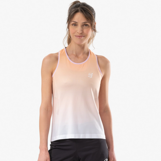 Compressport Performance Singlet Buff Orange femme