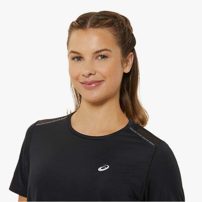 ASICS Road SS Top Femme Performance Black zoom