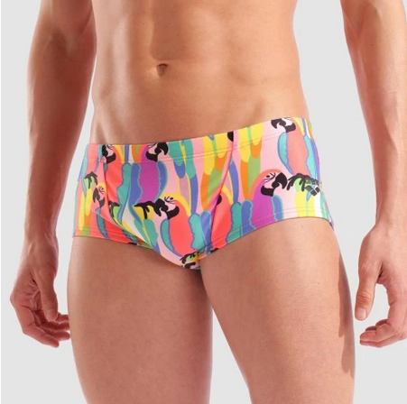 Short de bain Homme Taille basse arena Tropical Delight - zoom face