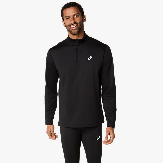 CORE LS 1_2 ZIP WINTER TOP- Homme - Performance Black - face