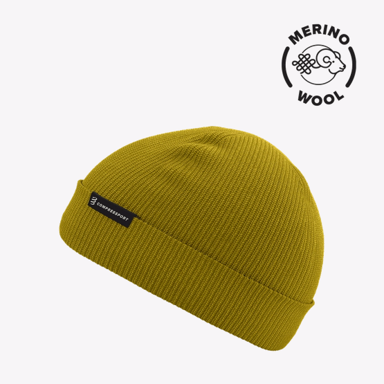 Podium Beanie - Ceylon Yellow _ Bonnet - face
