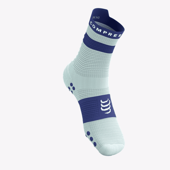 Pro Racing Socks V4.0 Run High - Star White Orient Blue - face