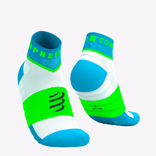 Ultra Trail Low Socks Norse - Blue Neon Green - double